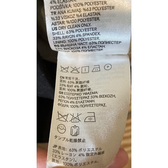 H&M Button Front Blazer Jacket Size 10 Women’s Black - Picture 5 of 9